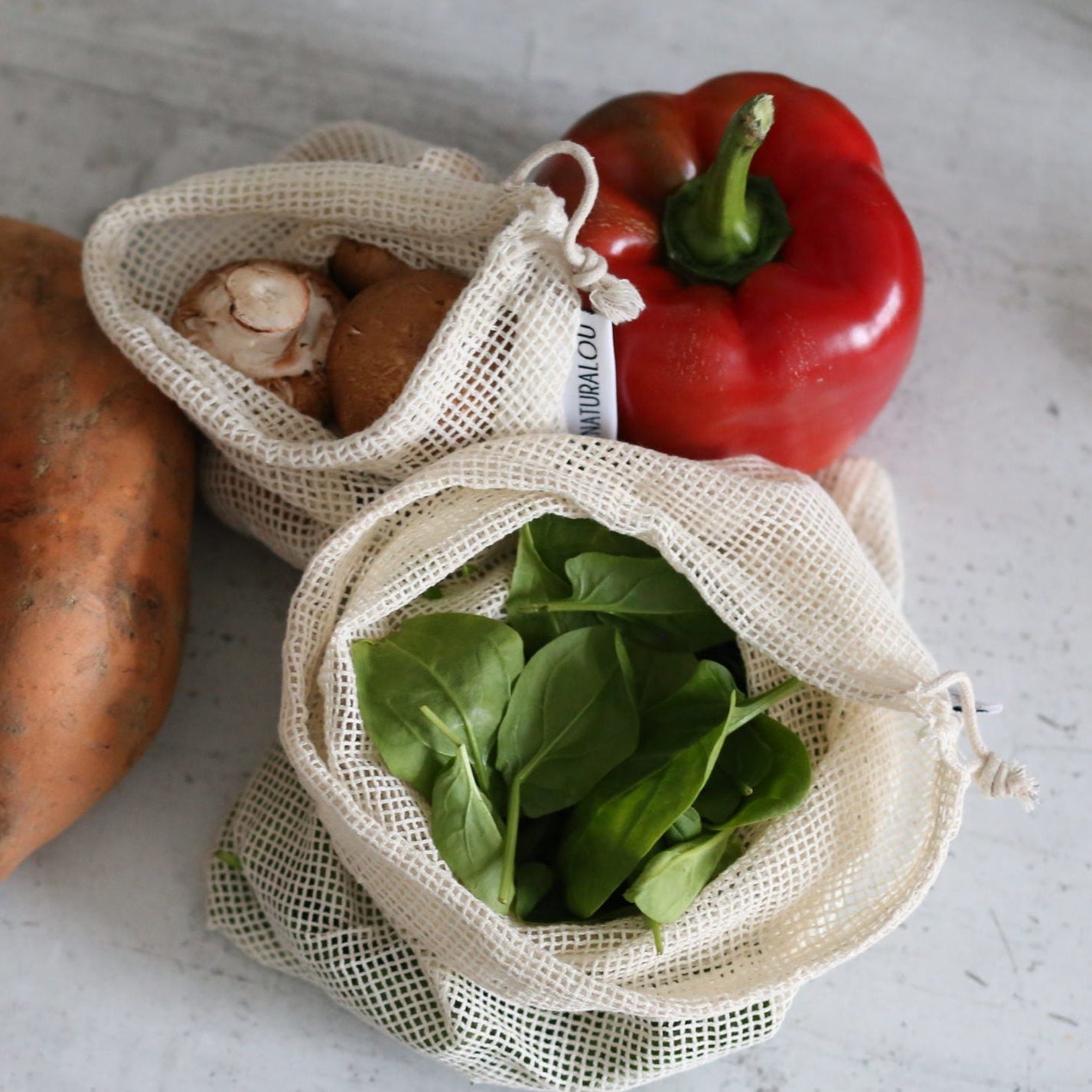 Naturalou Obst-und Gemüsenetz Set