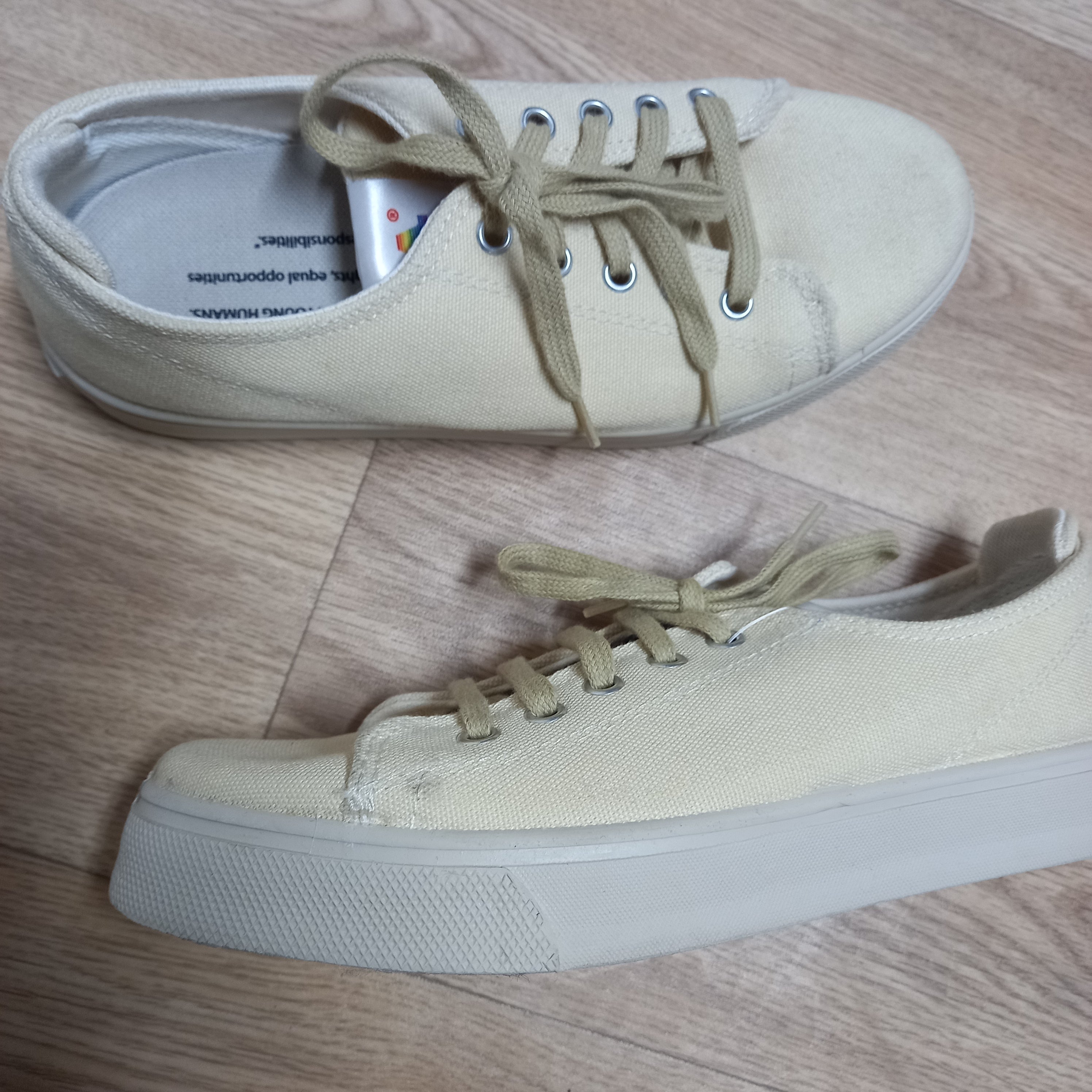 Youmans Unisex Canvas Sneaker "Dunedin" - Beige - Dritte Wahl