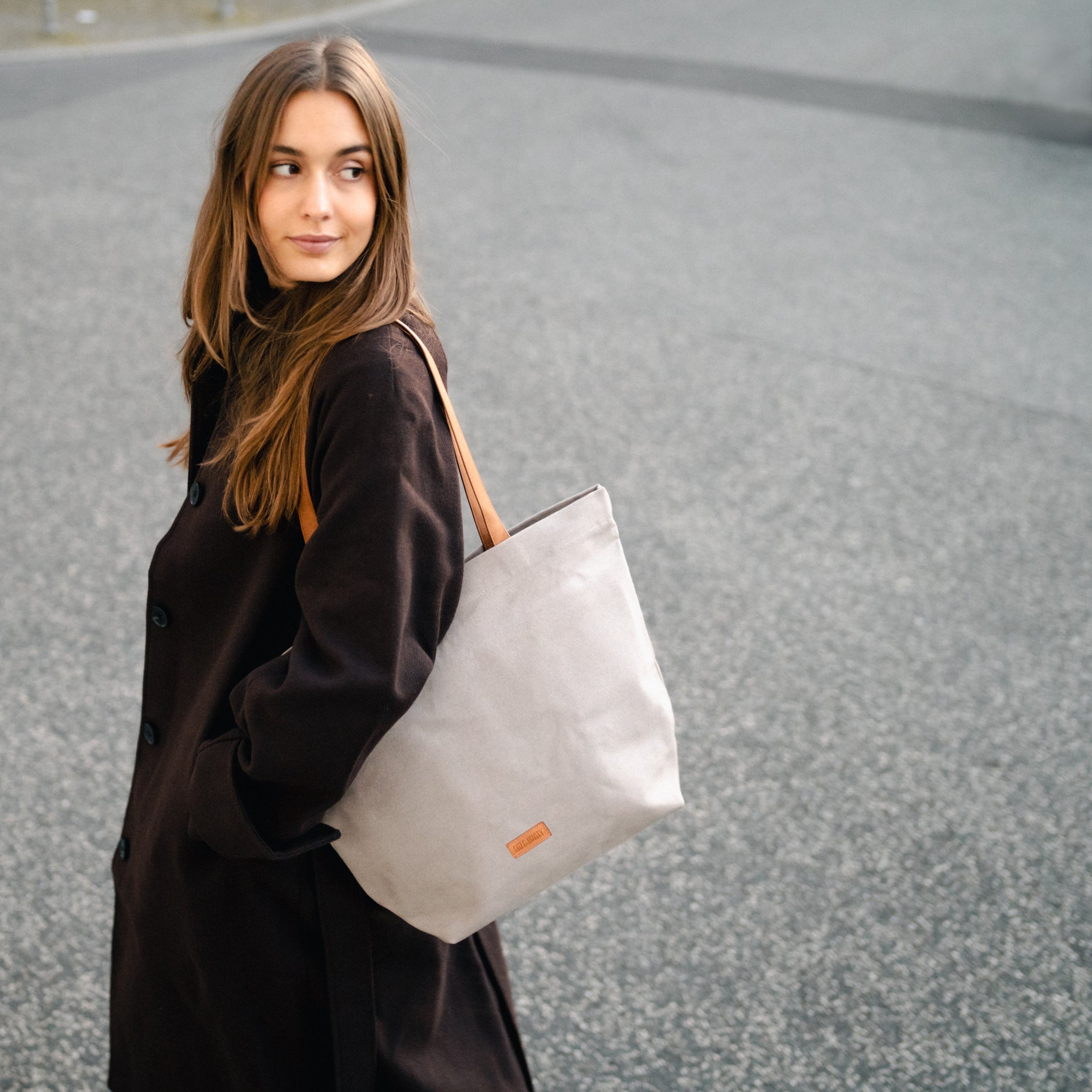 Fitz & Huxley Shopper "TOTE" concrete