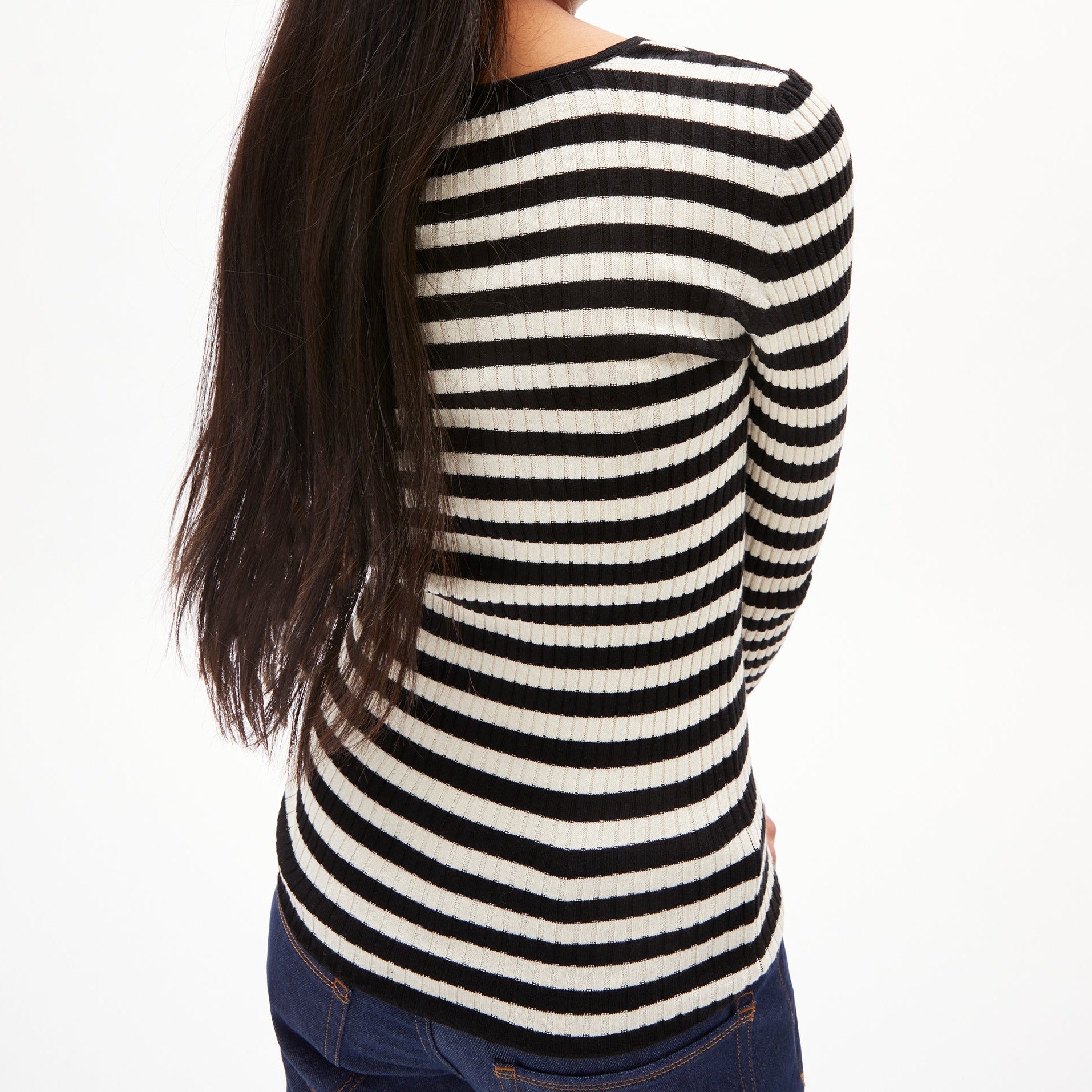 ARMEDANGELS Pullover "ALAANIA CREWNECK STRIPE"