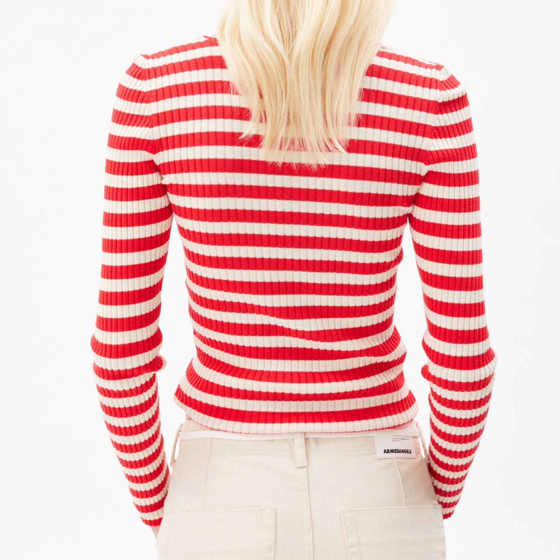 ARMEDANGELS Pullover "ALAANIA CREWNECK STRIPE"