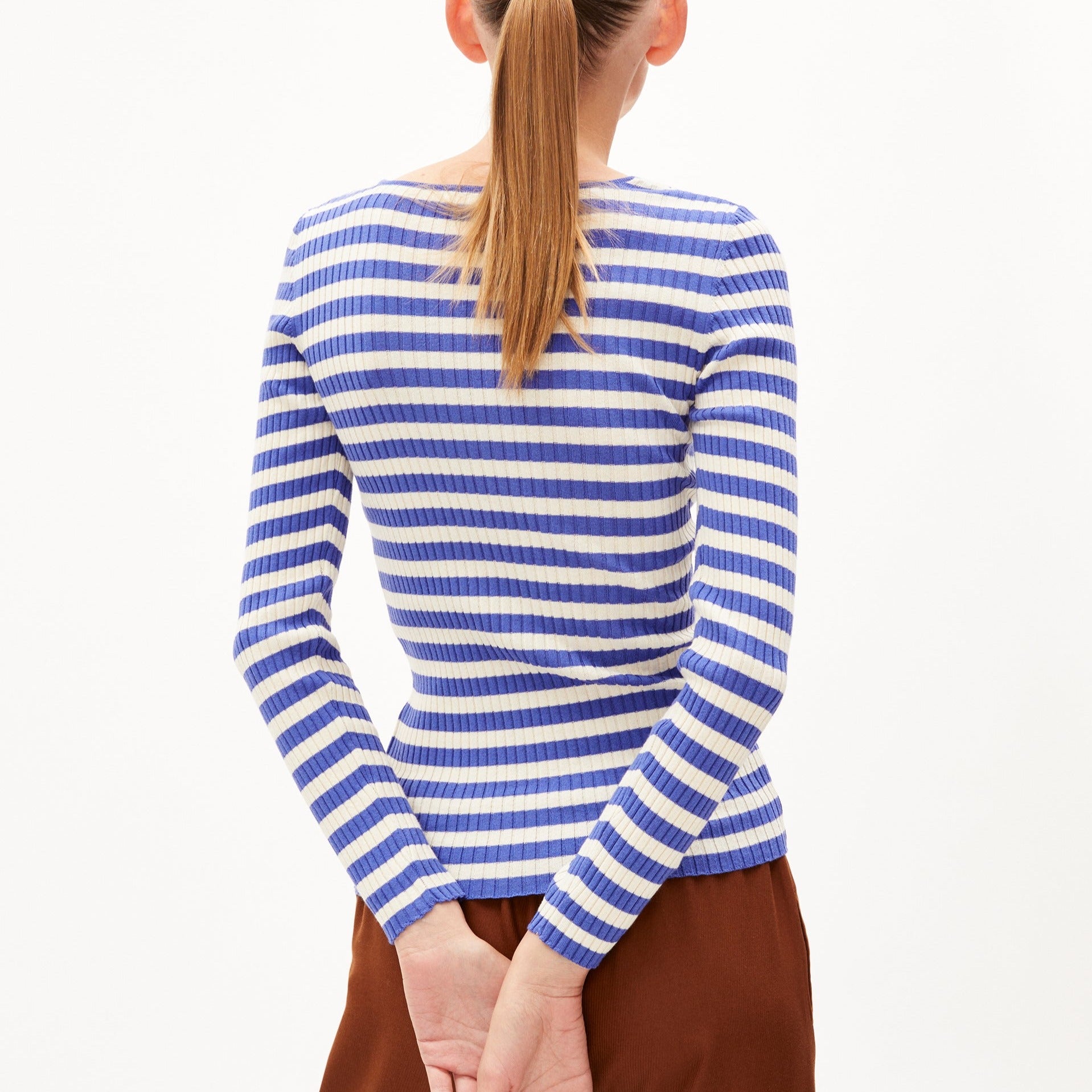 ARMEDANGELS Pullover "ALAANIA CREWNECK STRIPE"