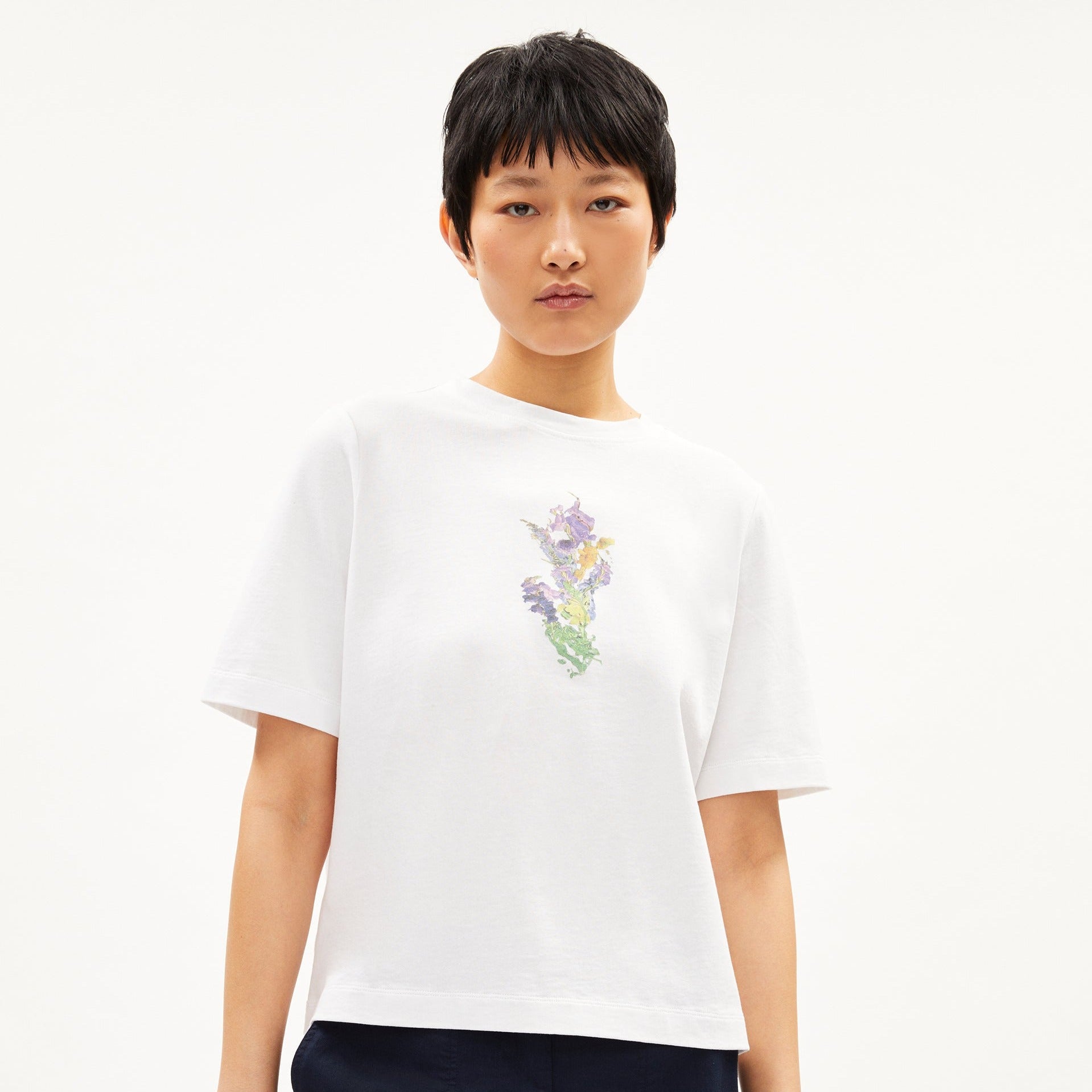 ARMEDANGELS T-Shirt "LAYAA MELTED FLOWER"