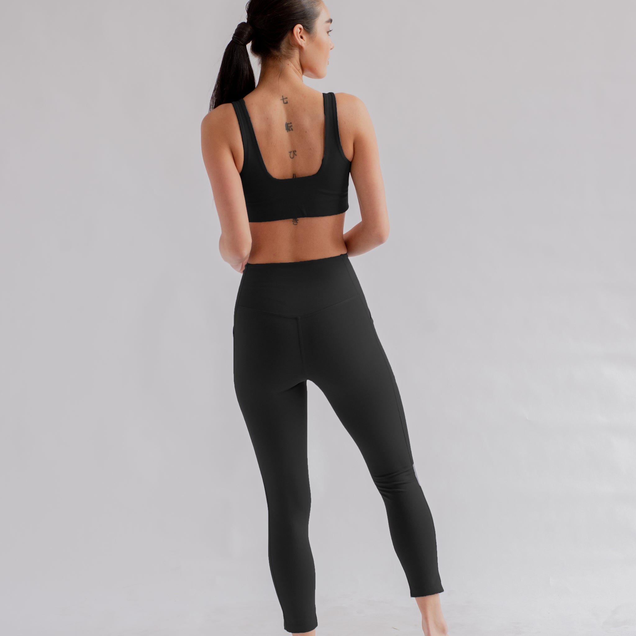 Girlfriend Collective Leggings "Pocket High-Rise" long