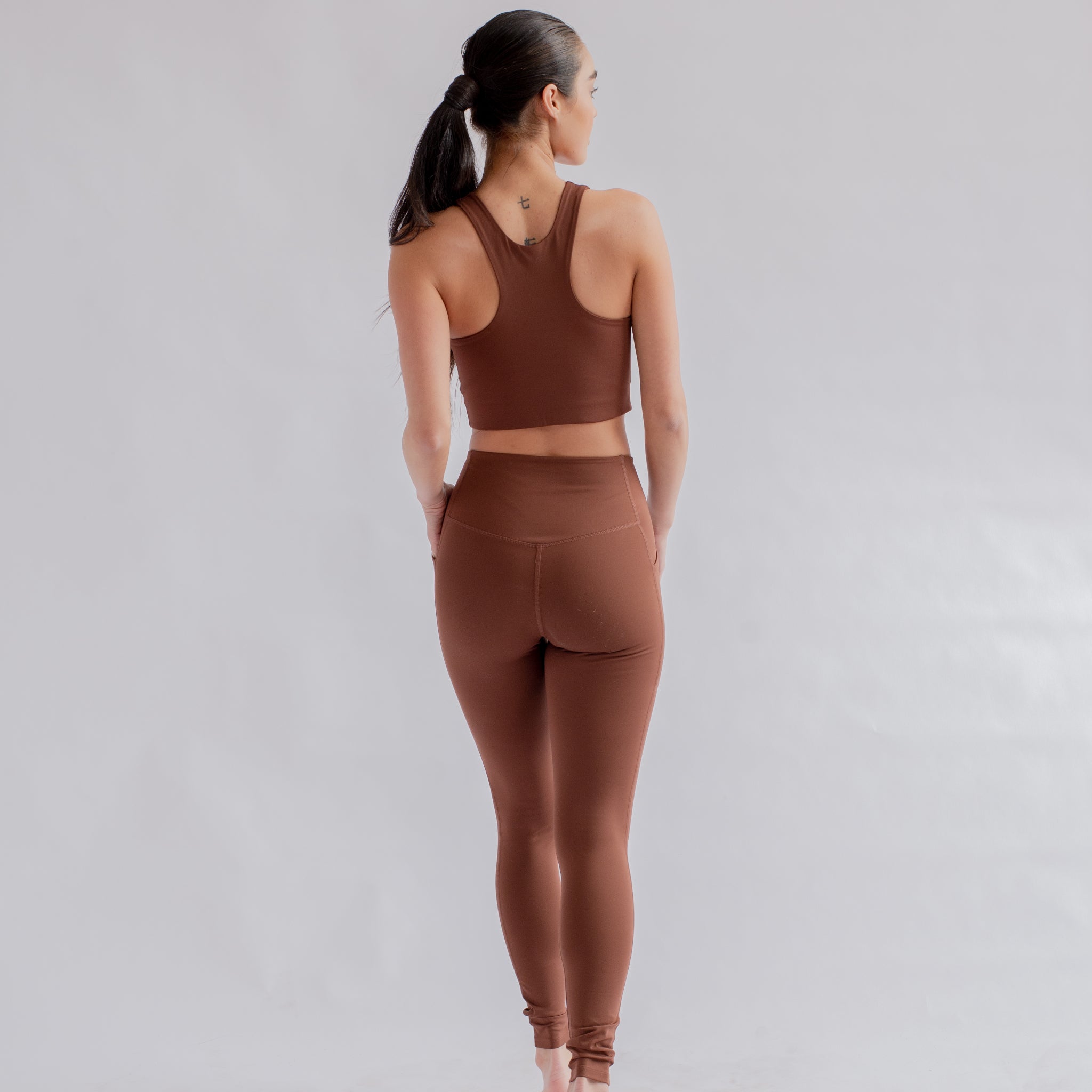 Girlfriend Collective Leggings "Pocket High-Rise" long