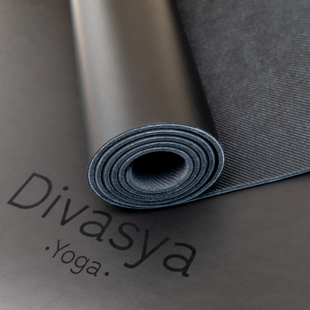 DIVASYA Premium-Yogamatte "Japanischer Grip" mit Naturkautschuk