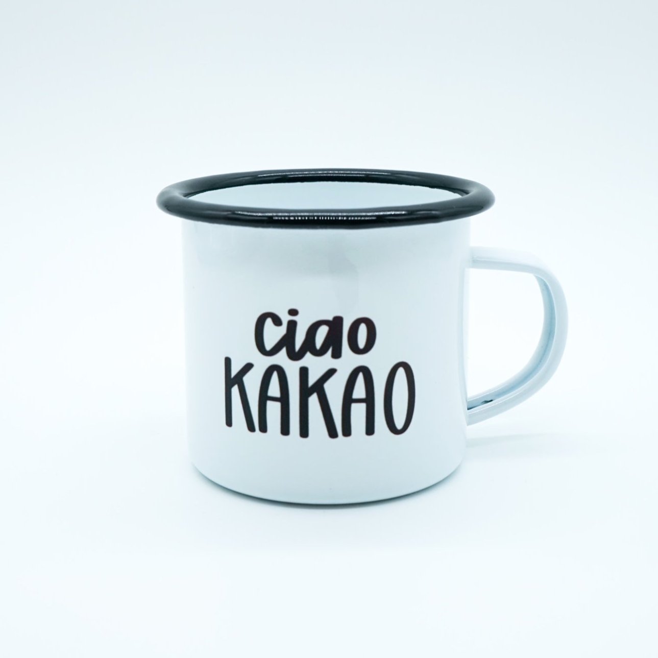 OhRuby Emaille Tasse "ciao KAKAO"