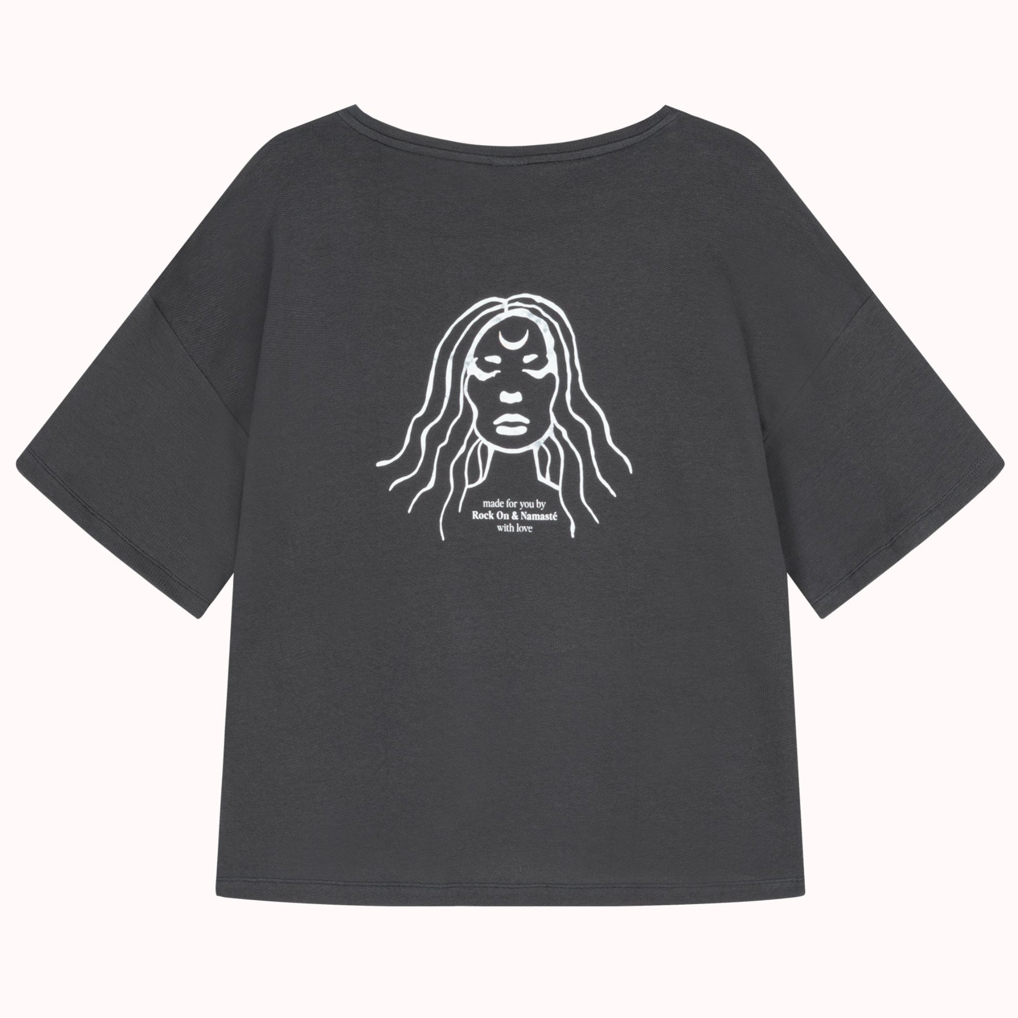 Rock on & Namasté Oversized T-Shirt "Manifestation Queen"