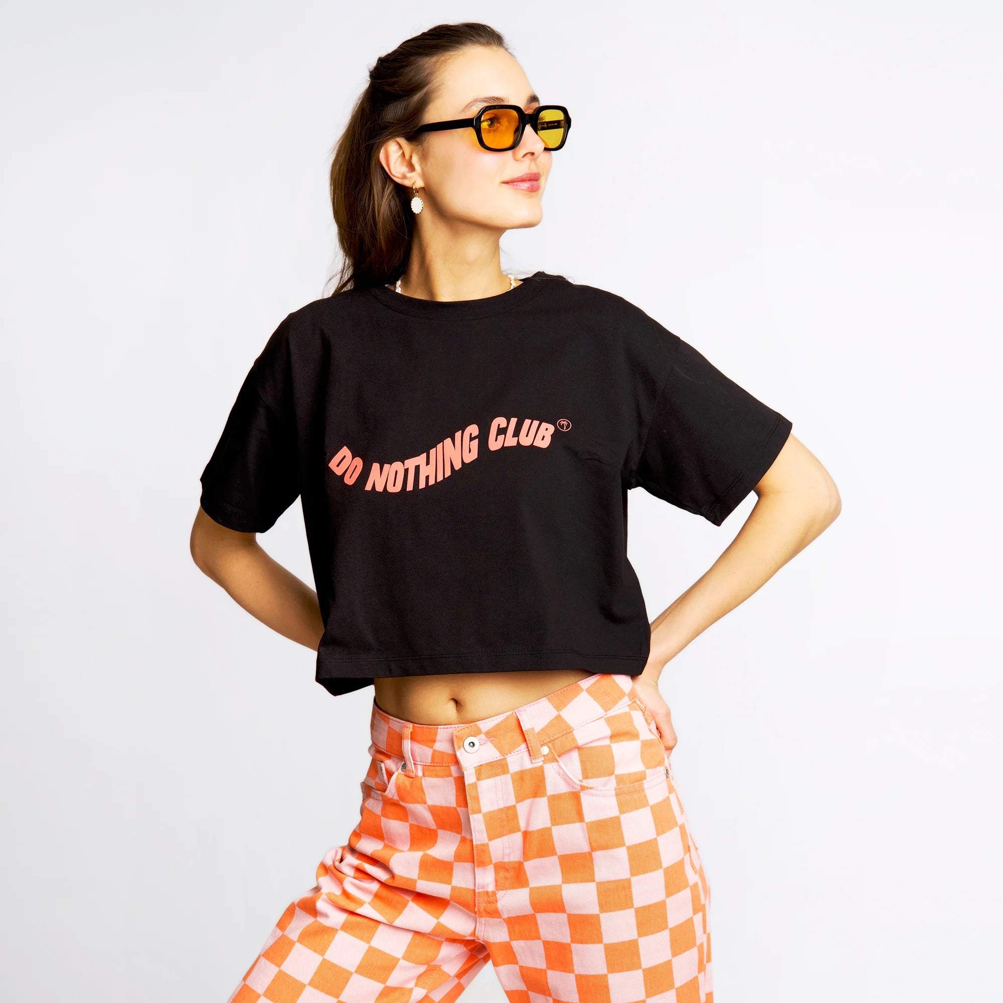 On Vacation Ladies Cropped Top "Swung"