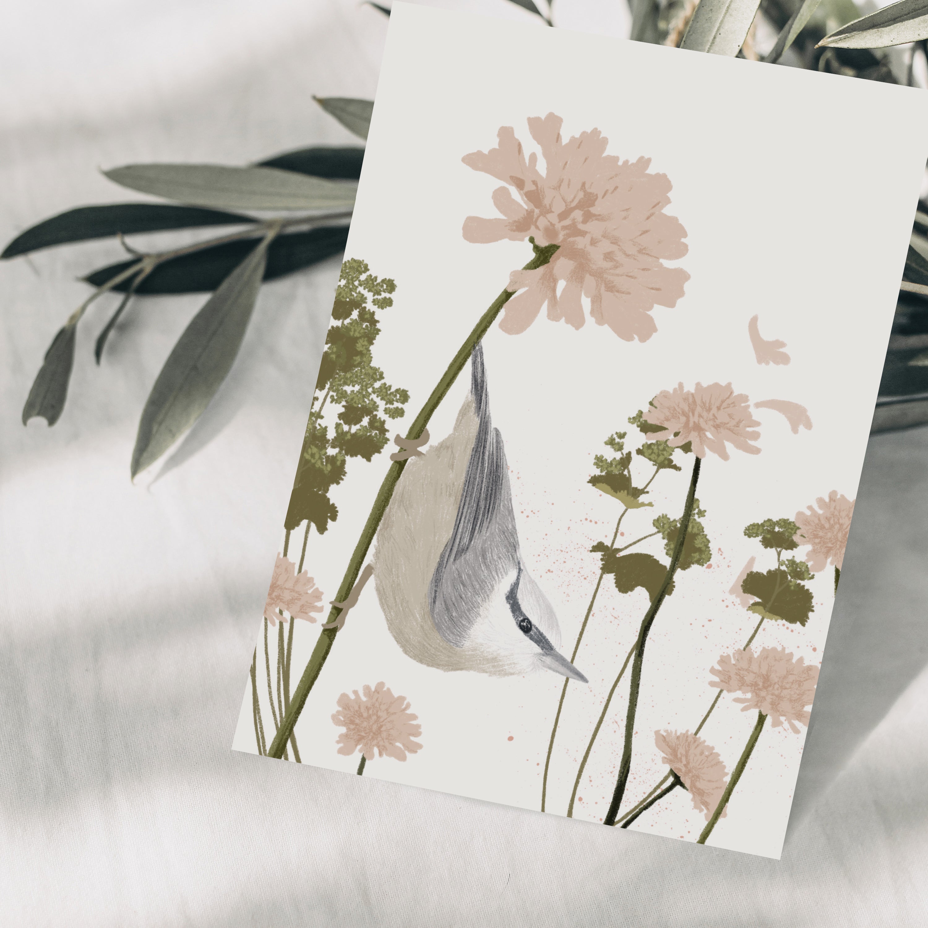 Wildblumen Atelier Postkarte