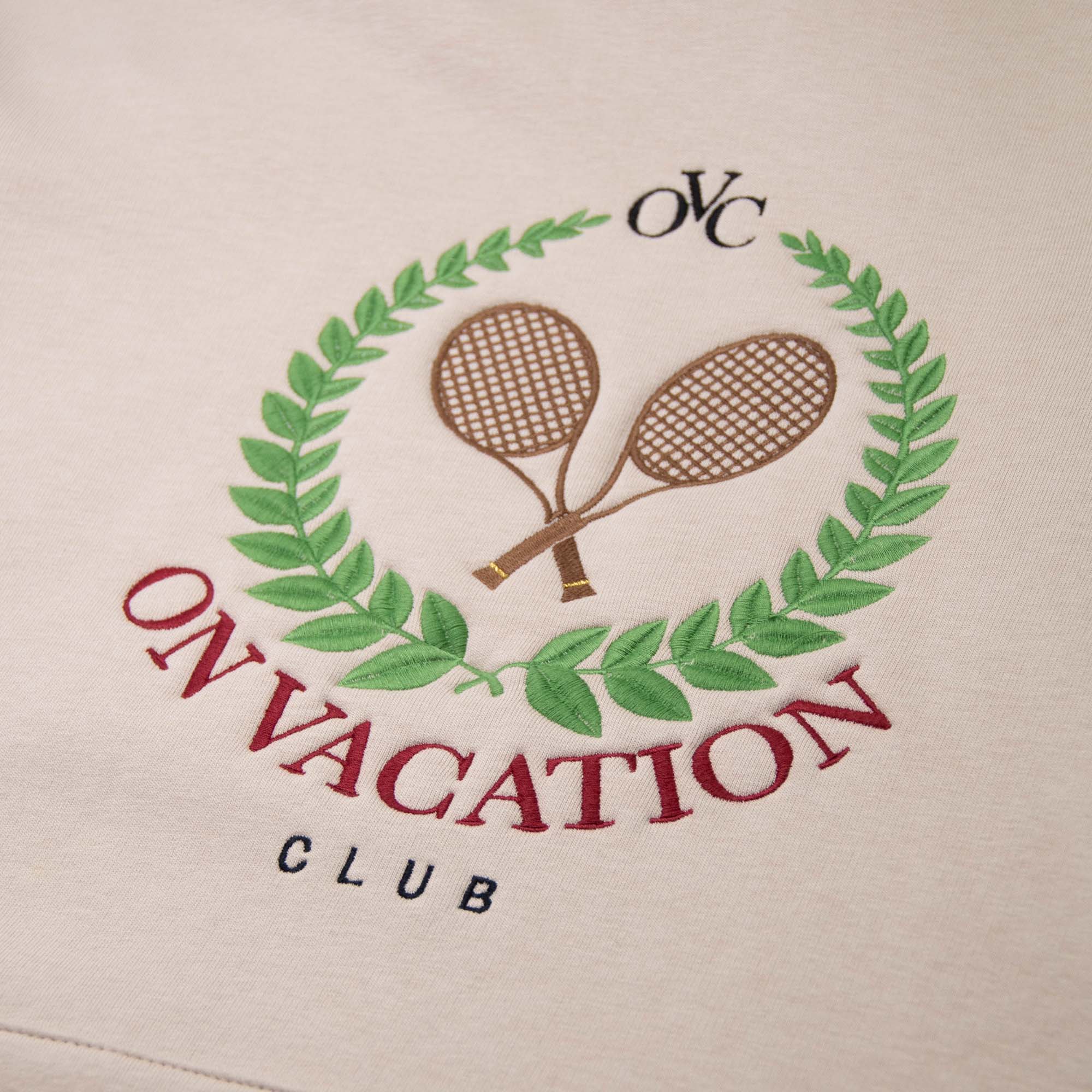 On Vacation Unisex Hoodie "Tennis Emblem"