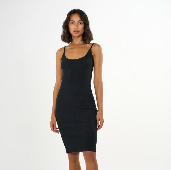 KnowledgeCotton Apparel Damen Rib Kleid "Strap"