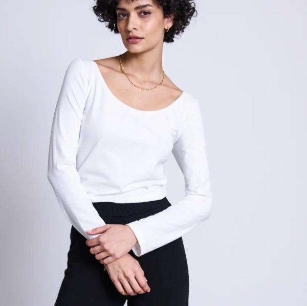 JAN N JUNE Damen Longsleeve "SCOOP"