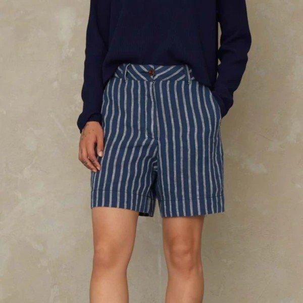 Kings of Indigo Damen Leinen Shorts "Bangja"