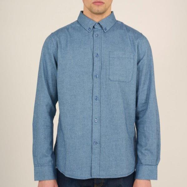 KnowledgeCotton Apparel Herren Flannel Hemd "Melange"