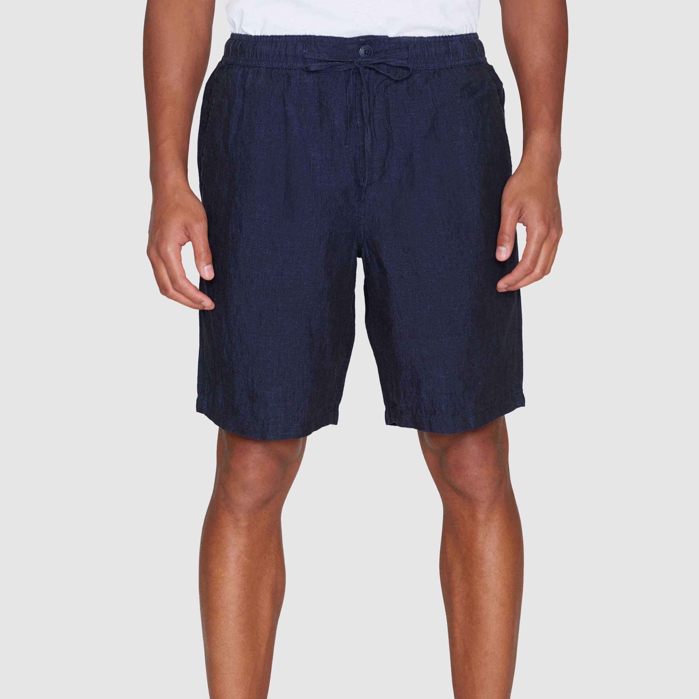 KnowledgeCotton Apparel Loose Linen Shorts "FIG"