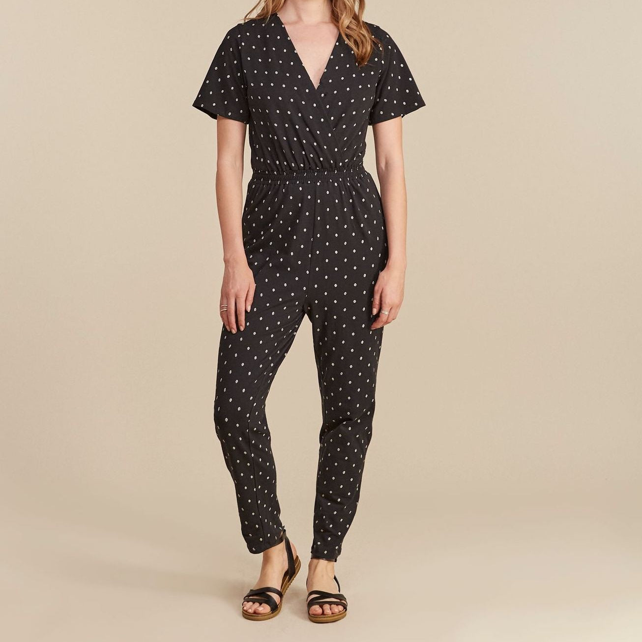 People Tree Jumpsuit "Isabella Leaf Print"