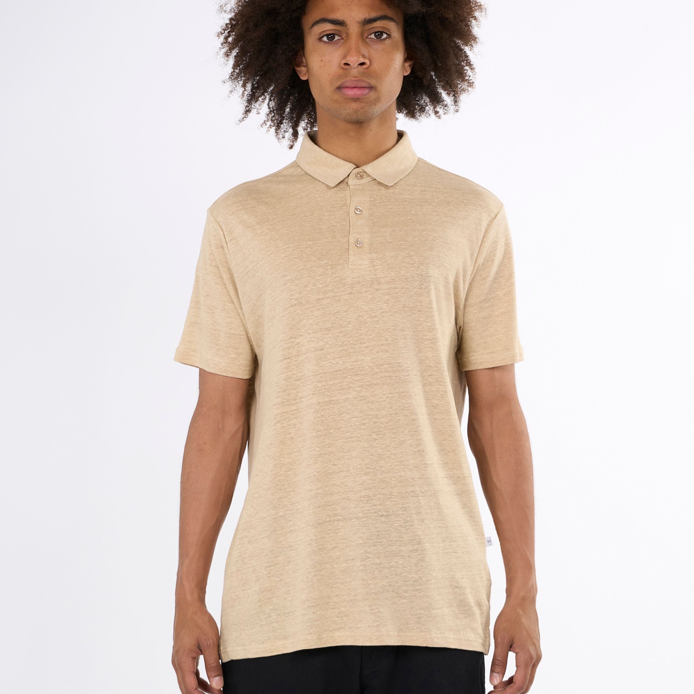 KnowledgeCotton Apparel "Poloshirt "Linen"