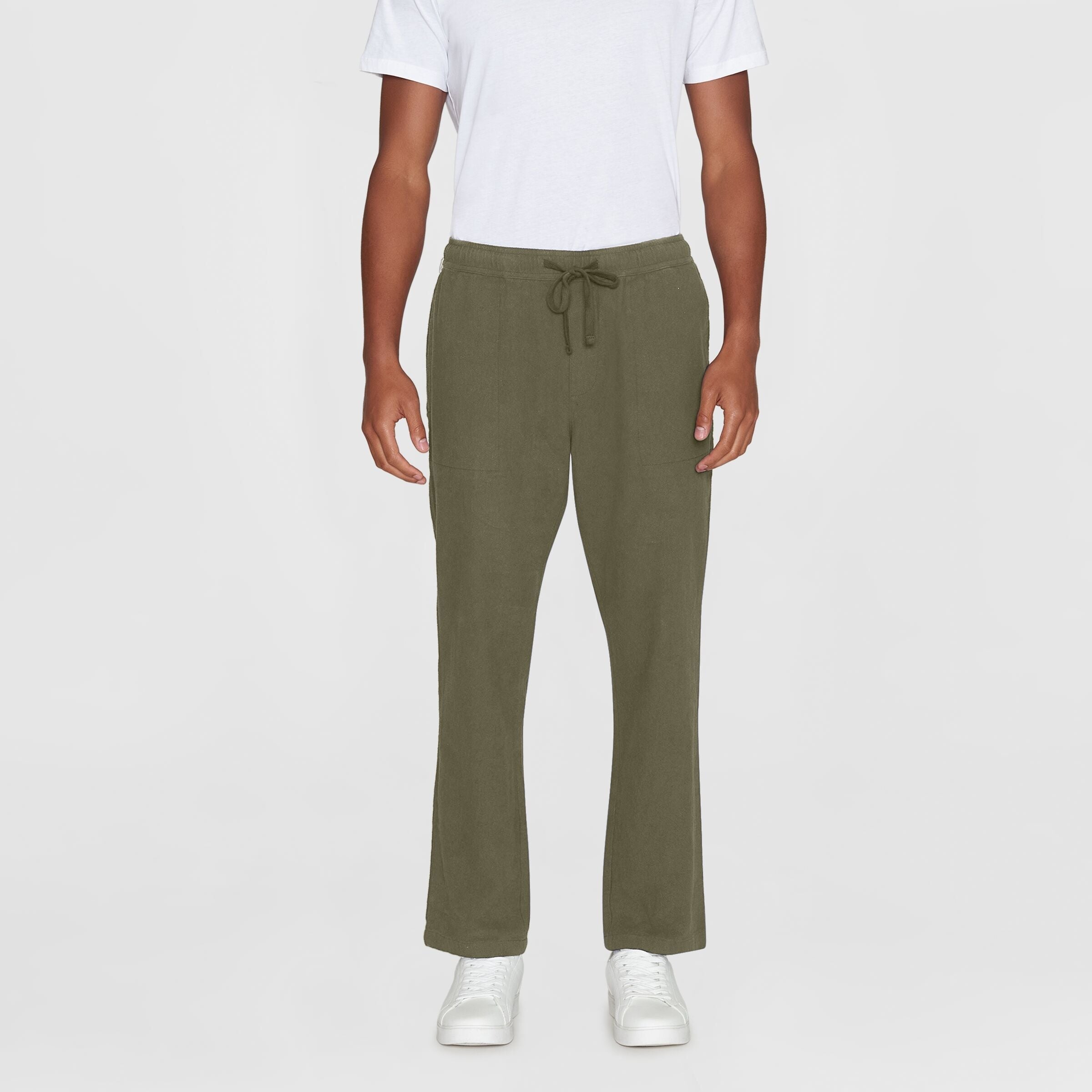 KnowledgeCotton Apparel Pant Loose Crushed "FIG"