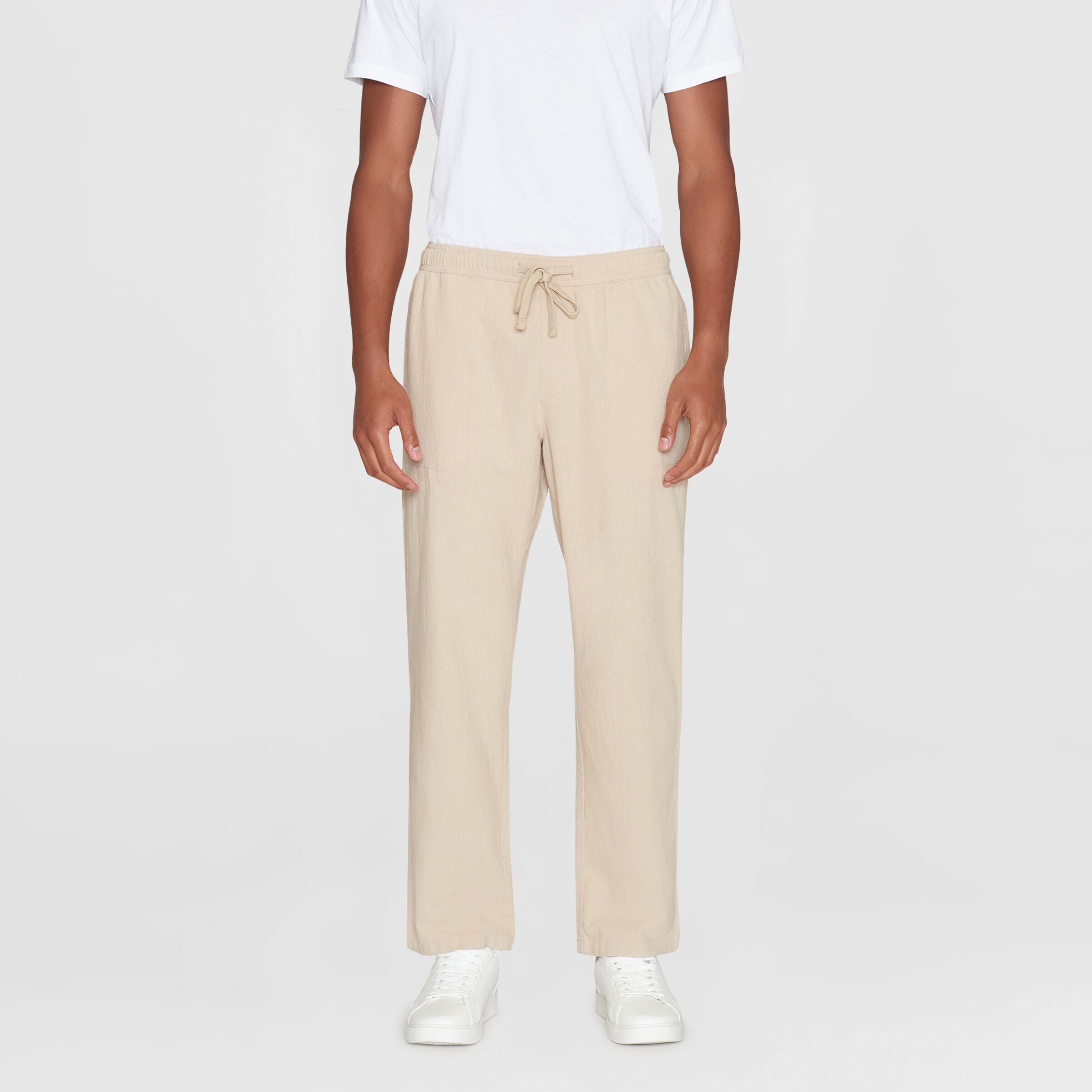 KnowledgeCotton Apparel Pant Loose Crushed "FIG"