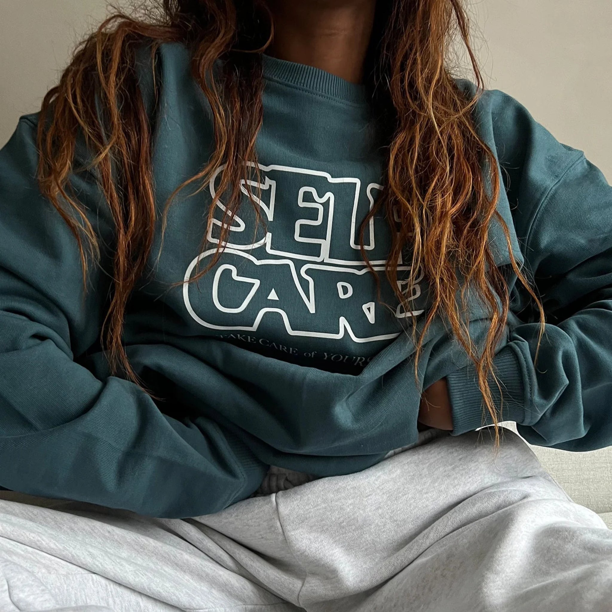 hey soho Sweater "Self Care"