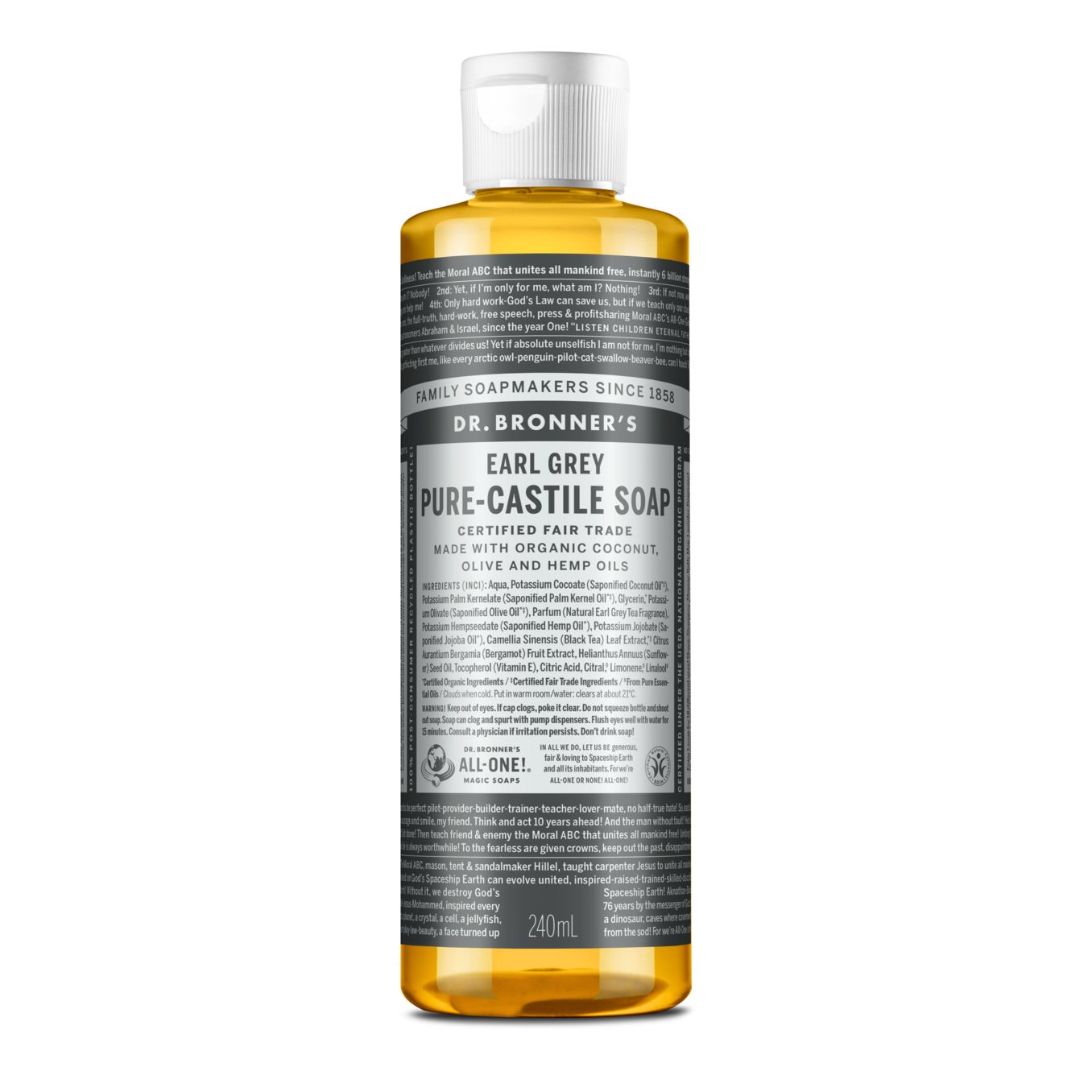 Dr. Bronner's Flüssigseife "18-in-1" Earl Grey - verschiedene Größen