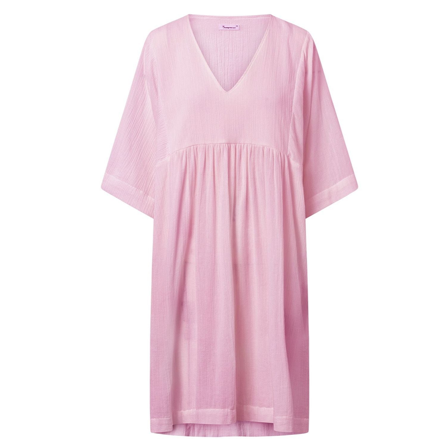 KnowledgeCotton Apparel Midi Kleid "HEATHER cotton crepe"