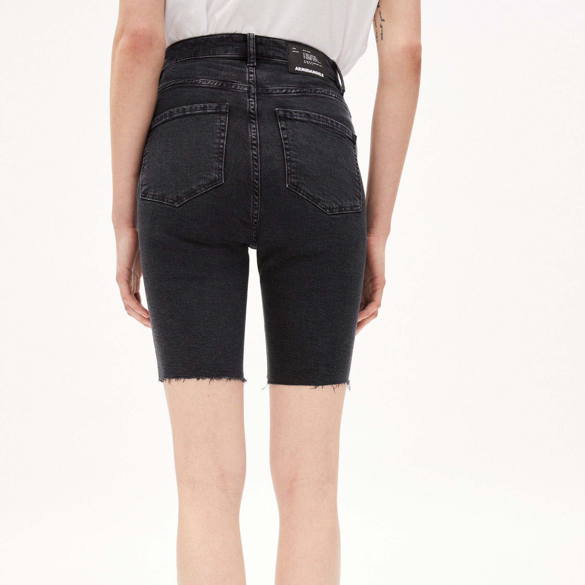 ARMEDANGELS Jeansshorts "TAJAA SKINNY" - washed down black